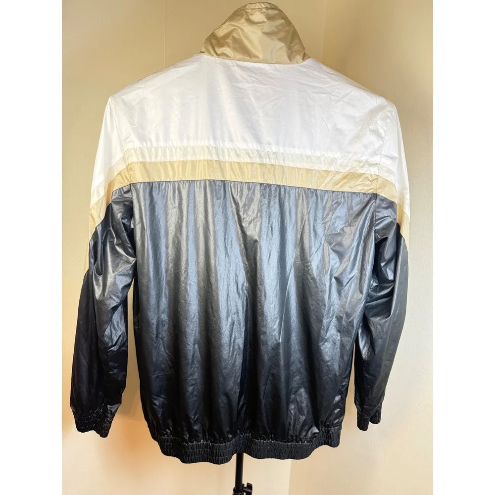 Sean John Mens Windbreaker Shacket size 3XLT Colorblock Full Zip Lined Mesh